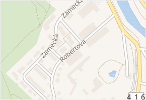 Robertova v obci Židlochovice - mapa ulice