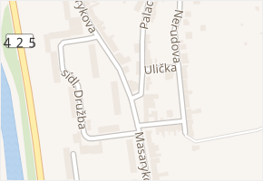 Topolová v obci Židlochovice - mapa ulice