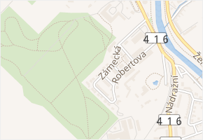 Zámecká v obci Židlochovice - mapa ulice