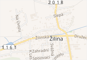Antonína Milfaita v obci Žilina - mapa ulice