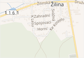 Horní v obci Žilina - mapa ulice