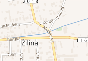 Kladenská v obci Žilina - mapa ulice