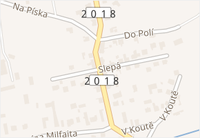 Slepá v obci Žilina - mapa ulice