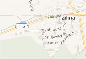 Zahradní v obci Žilina - mapa ulice