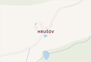 Hrušov v obci Žimutice - mapa části obce