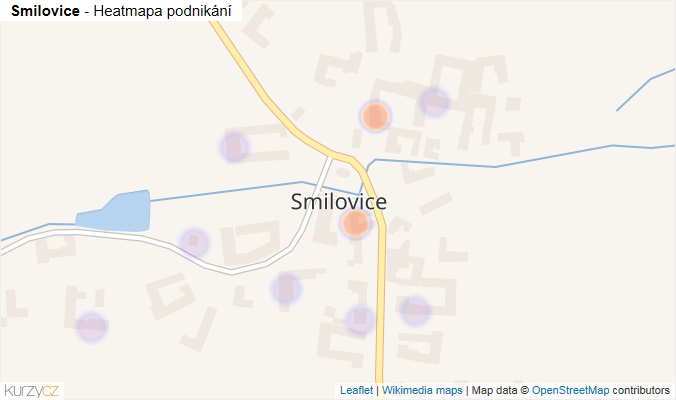 Mapa Smilovice - Firmy v části obce.