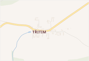 Třitim v obci Žimutice - mapa části obce
