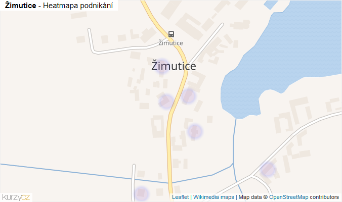 Mapa Žimutice - Firmy v části obce.