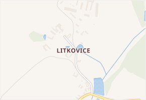 Litkovice v obci Žirovnice - mapa části obce