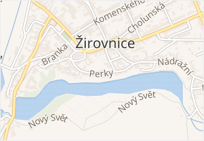 Perky v obci Žirovnice - mapa ulice