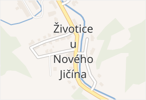 Životice u Nového Jičína v obci Životice u Nového Jičína - mapa části obce
