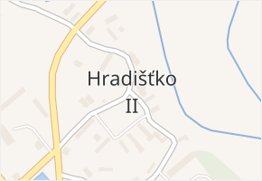 Hradišťko II v obci Žiželice - mapa části obce