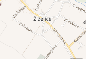 Tylova v obci Žiželice - mapa ulice