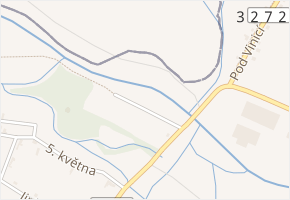 V Rybářích v obci Žiželice - mapa ulice
