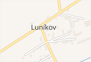 Luníkov v obci Žižice - mapa části obce