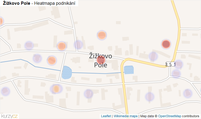 Mapa Žižkovo Pole - Firmy v části obce.