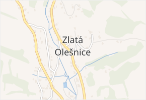 Zlatá Olešnice v obci Zlatá Olešnice - mapa části obce
