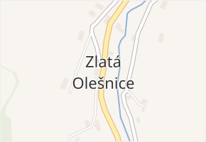 Zlatá Olešnice v obci Zlatá Olešnice - mapa části obce