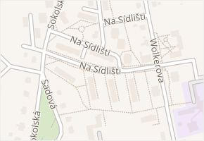 Na Sídlišti v obci Zlaté Hory - mapa ulice