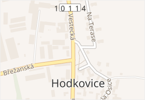 Vestecká v obci Zlatníky-Hodkovice - mapa ulice