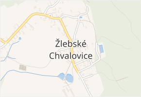 Žlebské Chvalovice v obci Žlebské Chvalovice - mapa části obce