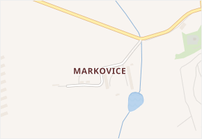 Markovice v obci Žleby - mapa části obce