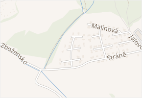 Bezová v obci Zlín - mapa ulice