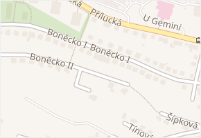 Boněcko I v obci Zlín - mapa ulice