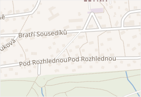 Bratří Sousedíků v obci Zlín - mapa ulice