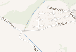 Brusinková v obci Zlín - mapa ulice