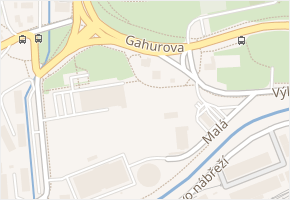 Gahurova v obci Zlín - mapa ulice