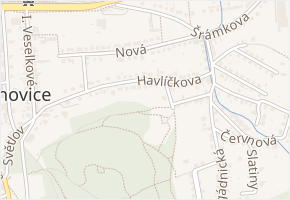 Havlíčkova v obci Zlín - mapa ulice