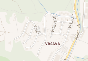 Horní Vršava IV v obci Zlín - mapa ulice