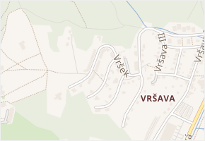 Horní Vršava VII v obci Zlín - mapa ulice