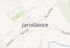 Jaroslavice v obci Zlín - mapa části obce