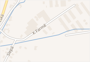 K Farmě v obci Zlín - mapa ulice
