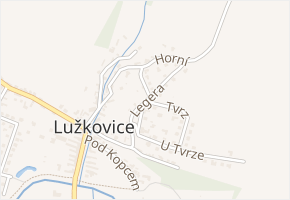 Legera v obci Zlín - mapa ulice