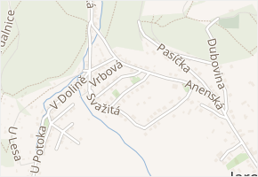 Lísková v obci Zlín - mapa ulice