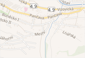 Michalova v obci Zlín - mapa ulice