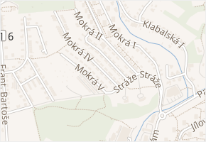 Mokrá III v obci Zlín - mapa ulice