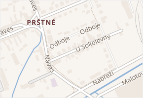 Odboje v obci Zlín - mapa ulice