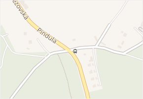 Pindula v obci Zlín - mapa ulice