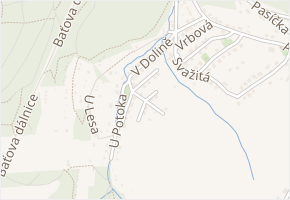 Prudká v obci Zlín - mapa ulice