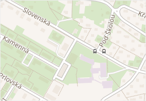 Slovenská v obci Zlín - mapa ulice