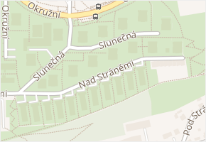 Slunečná v obci Zlín - mapa ulice
