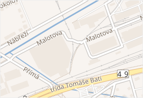Smetanova v obci Zlín - mapa ulice