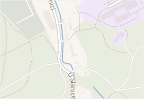 U Slanice v obci Zlín - mapa ulice