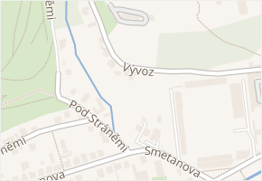 Vývoz v obci Zlín - mapa ulice