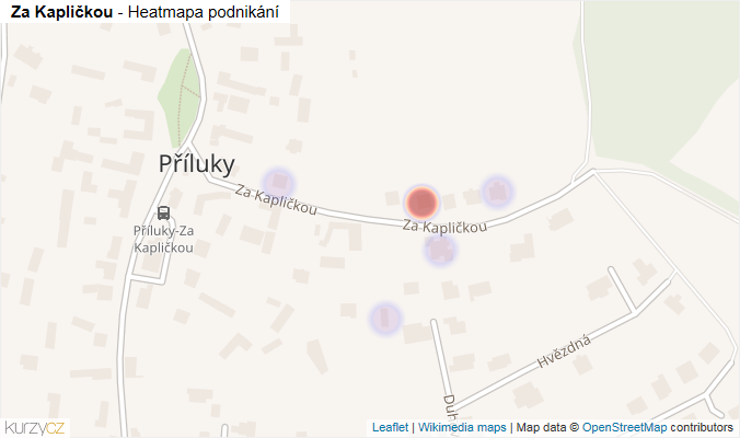 Mapa Za Kapličkou - Firmy v ulici.