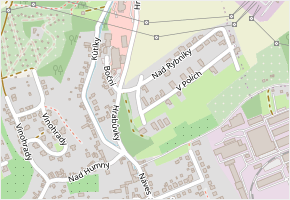 Za Úvozem v obci Zlín - mapa ulice